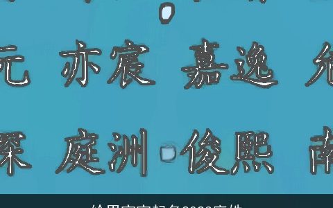 给男宝宝起名2023廖姓