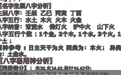 江树姿免费起名字打分