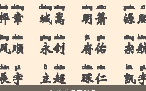 陆姓单名字起名