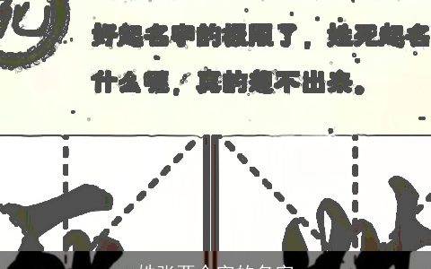 姓张两个字的名字
