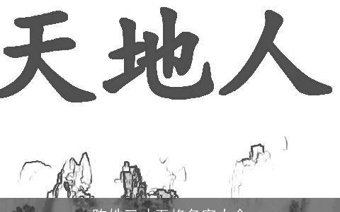 陈姓三才五格名字大全