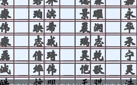 宝宝起名好寓意的字吉利好听的男宝宝名字