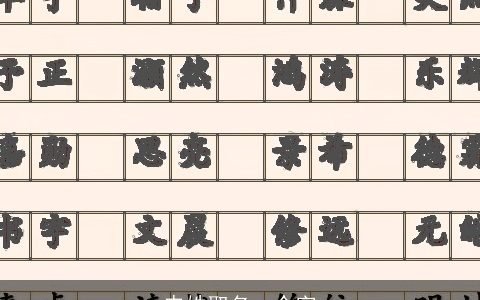 申姓取名一个字