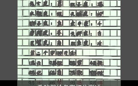 孔玷馨给名字打分测试