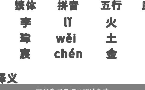 郭鑫淼取名打分测试免费
