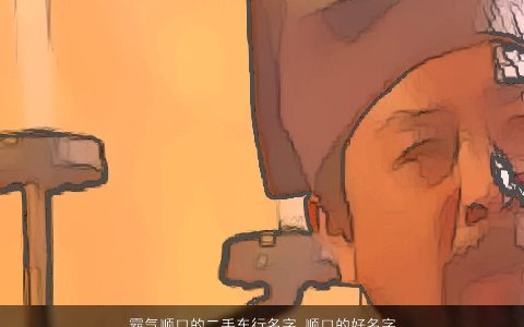 霸气顺口的二手车行名字 顺口的好名字大全锦集 霸气顺口顺口的宝宝名字最新