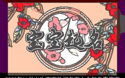 2023年11月出生宝宝热门名字大全起名喜用字