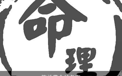 陈姓带金的名字