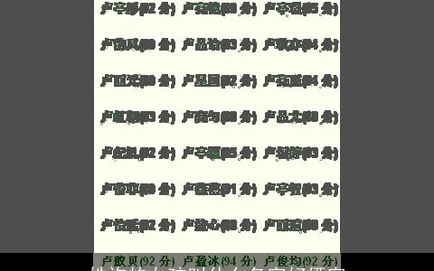 姓许的女孩叫什么名字好俩字