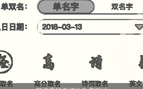 樊子墨起名打分免费测试