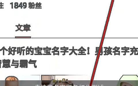 袁诗意名字取名打分测试