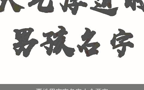 贾姓男宝宝名字大全两字