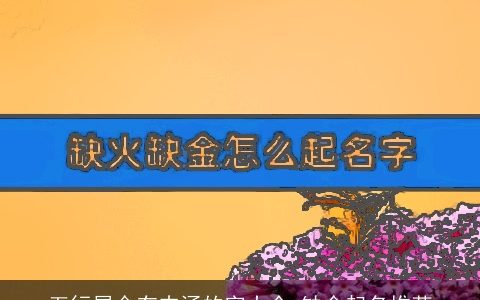 五行属金有内涵的字大全 缺金起名推荐