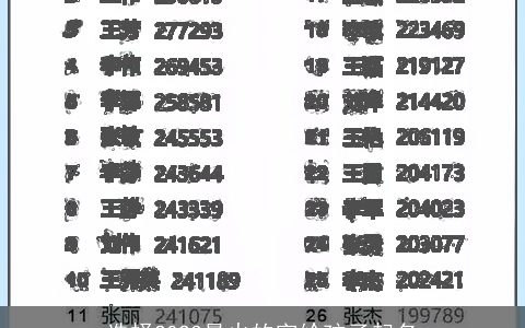 选择2024最火的字给孩子起名