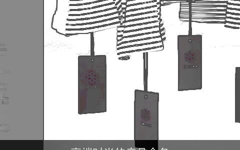 高端时尚的产品命名