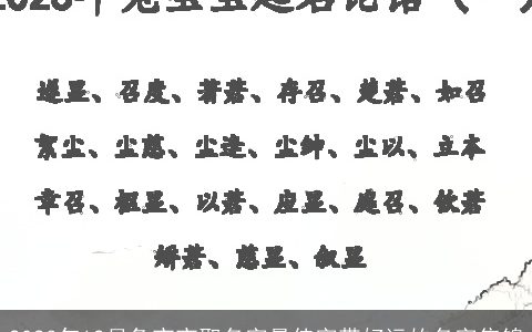 2023年12月兔宝宝取名字最佳字带好运的名字集锦