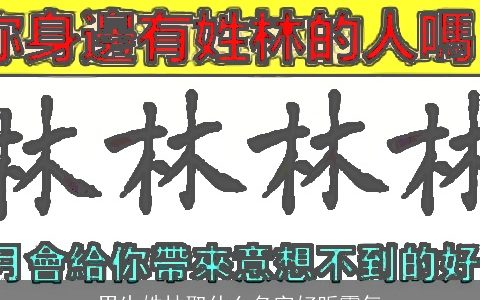 男生姓林取什么名字好听霸气