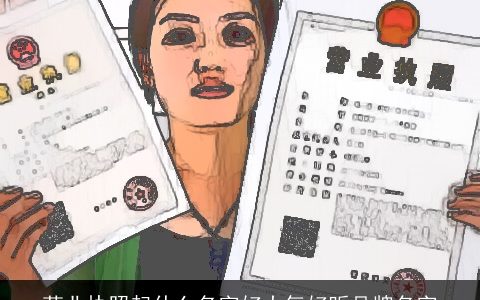 营业执照起什么名字好大气好听品牌名字