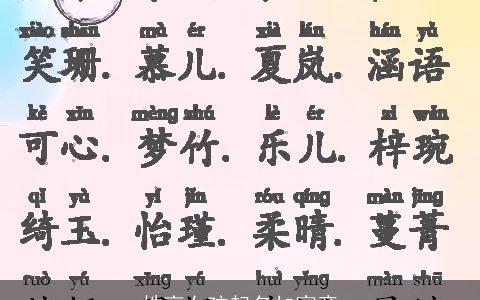 姓高女孩起名加寓意