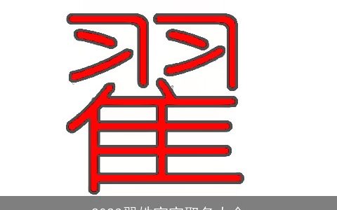 2023翟姓宝宝取名大全