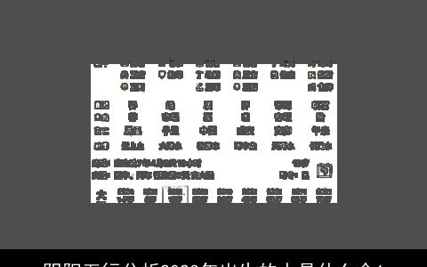 阴阳五行分析2023年出生的人是什么命1