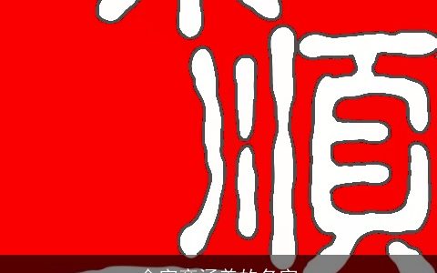 金字旁涵养的名字