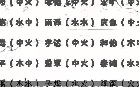 给孩子起名字根据汉字的特点来起名字