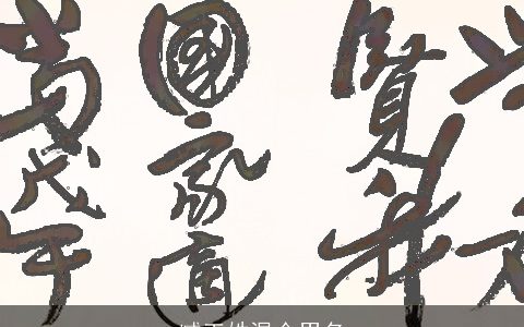 臧王姓混合男名