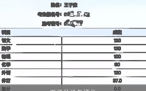 王子兮姓名评分