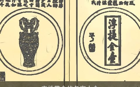 宋姓带金的名字大全