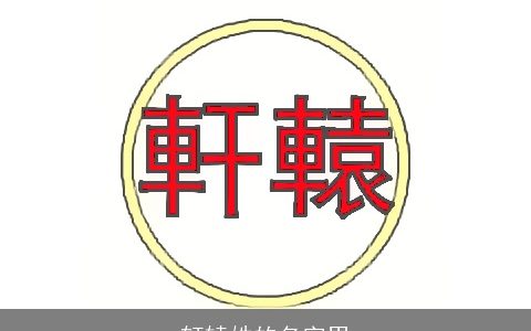 轩辕姓的名字男