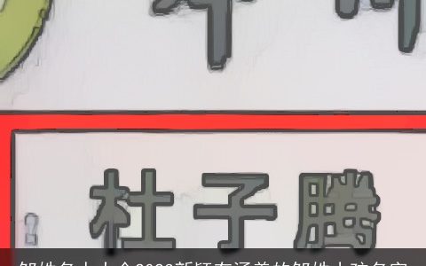邹姓名人大全2024新颖有涵养的邹姓小孩名字