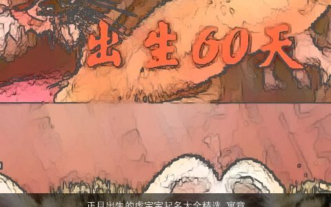 正月出生的虎宝宝起名大全精选 寓意美好开端 诗意寓意的虎宝宝名字大全