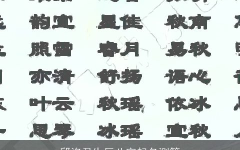 邱洺君生辰八字起名测算