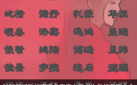 2024年好听的宝宝名字库文雅书生气的名字大全