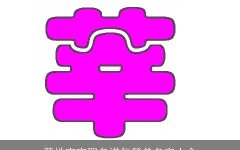 莘姓宝宝取名洋气简单名字大全