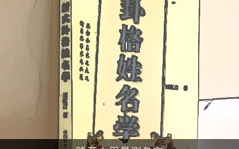 滕开文周易测名字