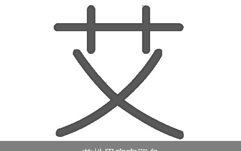 艾姓男宝宝取名