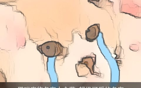 猫咪宠物名字大全萌 超级可爱的名字