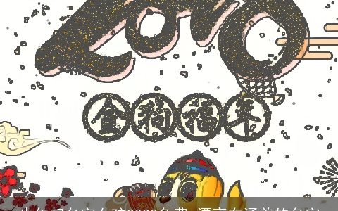 牛年起名字女孩2023免费 漂亮有涵养的名字