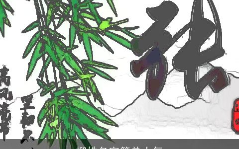 柳姓名字简单大气