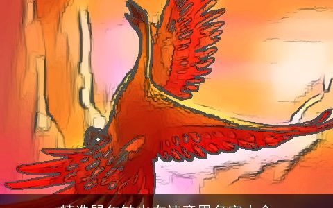 精选鼠年缺火有诗意男名字大全