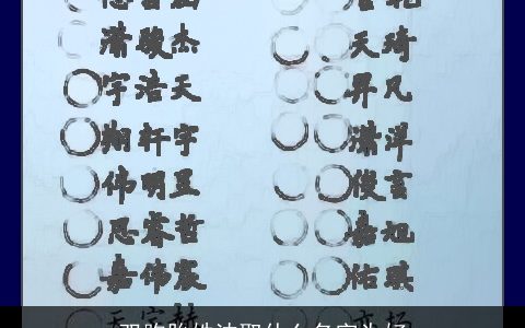 双胞胎姓沈取什么名字为好