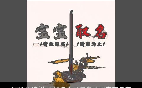 2月24日新生儿取名古风气息的男宝宝名字