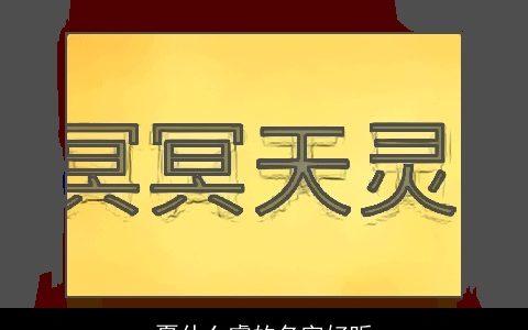 夏什么睿的名字好听