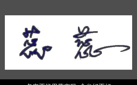 名字不能用蕊字吗 含义好不好