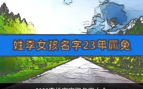 2024李姓宝宝取名字大全