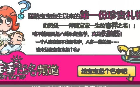 男孩子姓张取什么名字好听