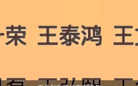 王姓和刘姓的宝宝取名