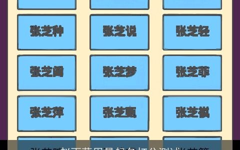 赵雨薇周易起名打分测试